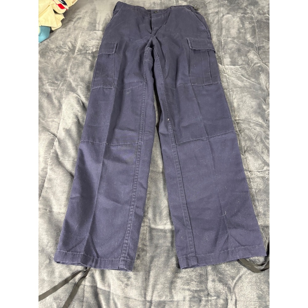 Tru-Spec‎ Navy Blue Tactical Cargo Pants Mens Small Regular Button Fly Workwear